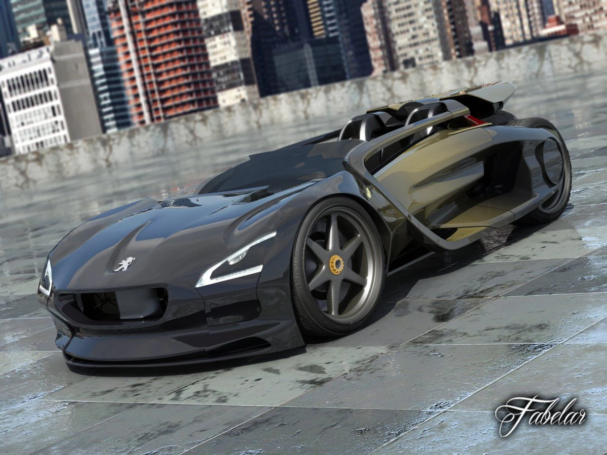 peugeot ex1 20 3D Model .c4d .max .obj .3ds .fbx .stl .blend 