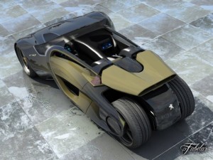 peugeot ex1 20 3D-Modell
