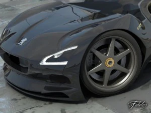 peugeot ex1 20 3D Model