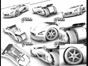 peugeot ex1 20 3D Model