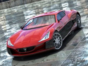 rimac concept one 20 3D Model