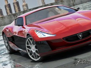 rimac concept one 20 3D Model