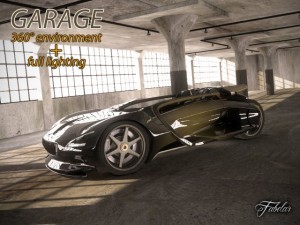 garage rendering environment 3D Модель