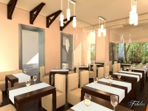 restaurant interior 1 3D 模型