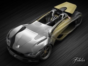 peugeot ex1 3D Model