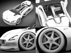 peugeot ex1 3D Model