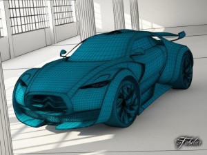 citroen survolt 20 3D 模型