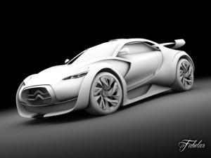 citroen survolt 20 3D 模型