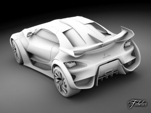citroen survolt 20 3D 模型
