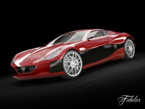 rimac concept one 3D-Modell