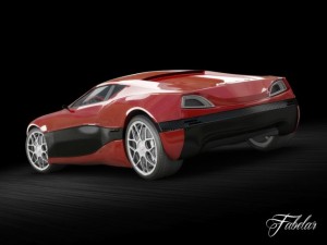 rimac concept one 3D Model
