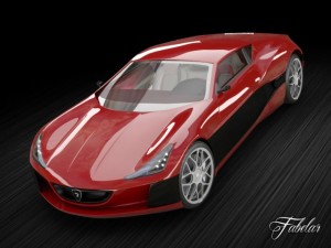 rimac concept one 3D Model