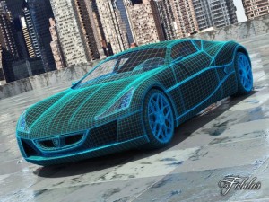 rimac concept one 3D Model