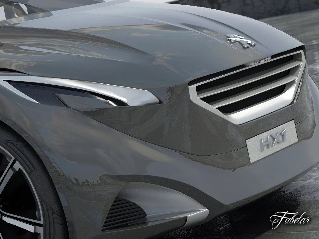 peugeot hx1 20 3D Model .c4d .max .obj .3ds .fbx .stl .blend