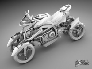yamaha tesseract 3D 모델
