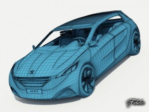 peugeot concept pack 1 20 Modelo 3D