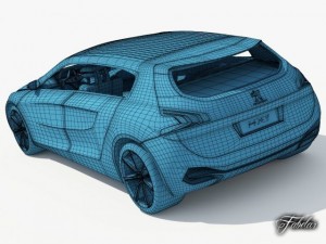 peugeot concept pack 1 20 Modelo 3D