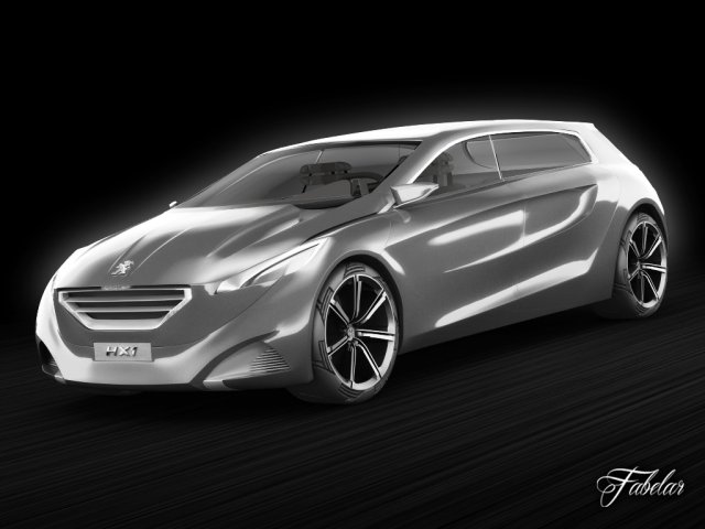 peugeot hx1 3D Модель .c4d .max .obj .3ds .fbx .stl .blend 