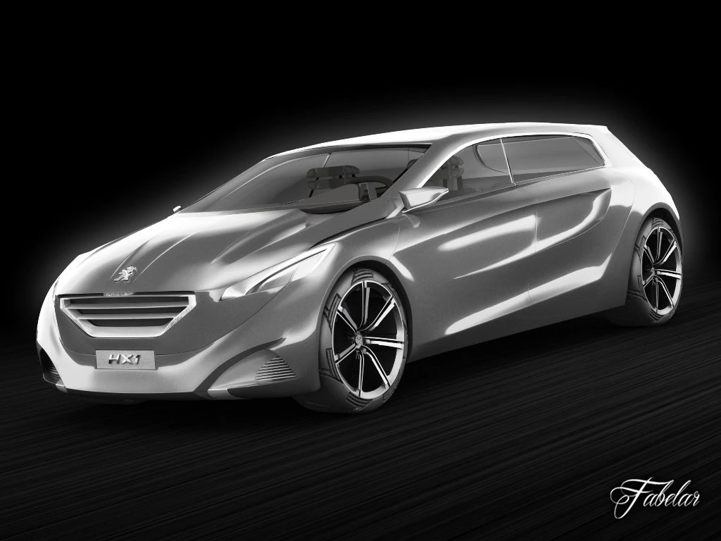 peugeot hx1 3D Model .c4d .max .obj .3ds .fbx .stl .blend