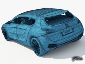 peugeot hx1 3D Модель