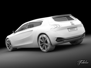 peugeot hx1 3D Модель