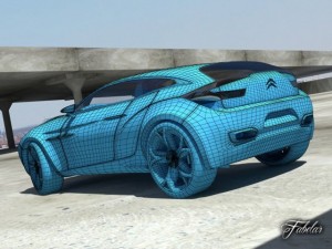 citroen gq concept 20 3D Модель