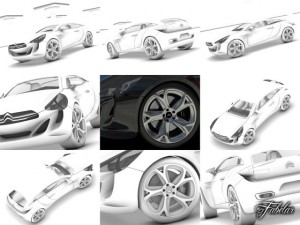 citroen gq concept 20 3D Модель