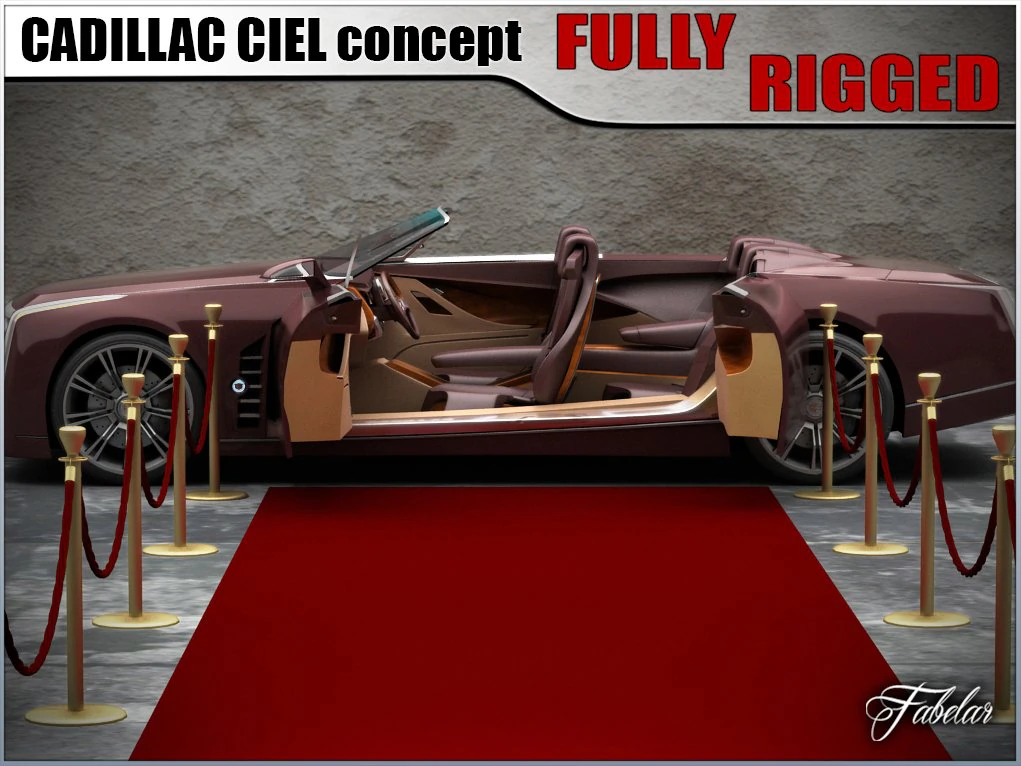 cadillac ciel 20 3D Model .c4d .max .obj .3ds .fbx .stl .blend