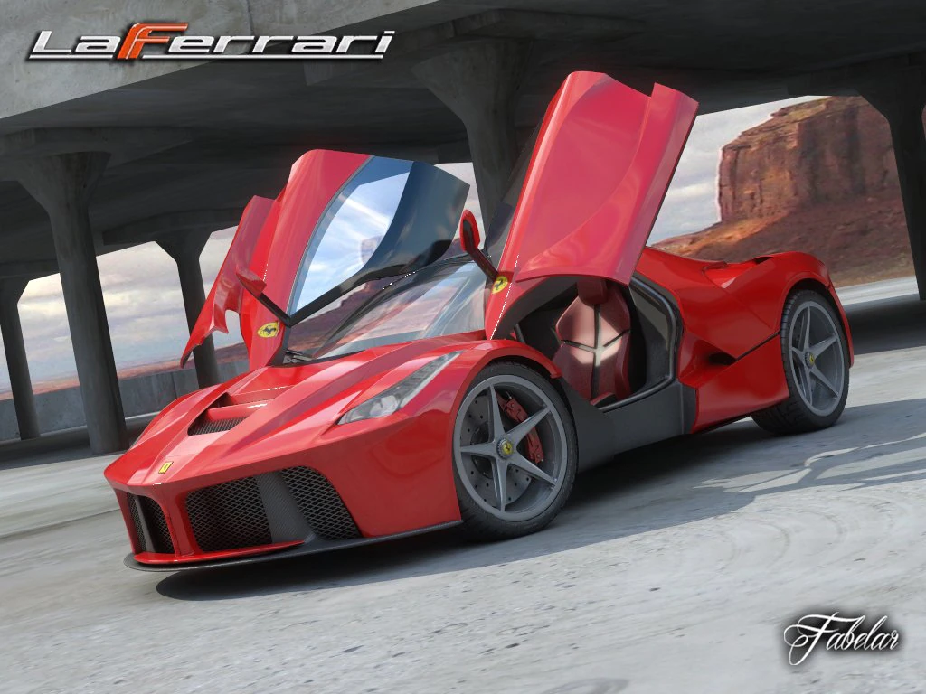 Laferrari 20 3D Model .c4d .max .obj .3ds .fbx .stl .blend 