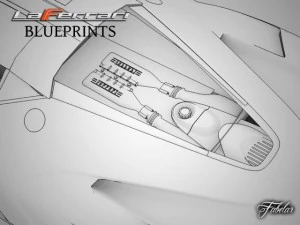 laferrari blueprints 3D Model