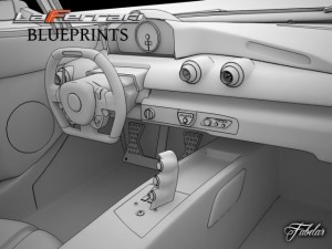 laferrari blueprints 3D Model