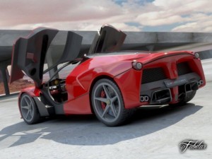 laferrari blueprints 3D Model