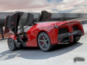 laferrari blueprints 3D Model