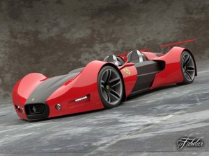 ferrari celeritas blueprints 3D 模型