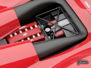 ferrari celeritas blueprints 3D Model