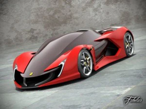 ferrari impronta blueprints 3D Model