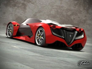 ferrari impronta blueprints 3D Model