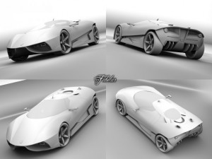 ferrari ego concept Modèle 3D