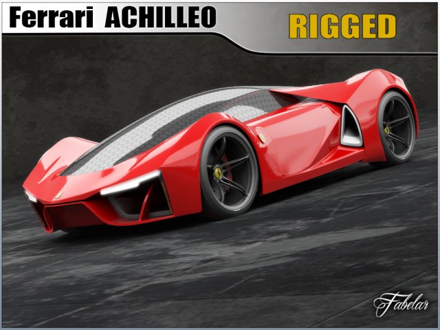 ferrari achilleo concept Model 3D .c4d .max .obj .3ds .fbx .stl .blend 