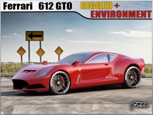 ferrari 612 gto concept 3Dモデル