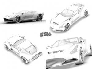 ferrari 612 gto concept 3Dモデル