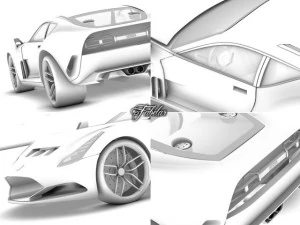 ferrari 612 gto concept 3D Model