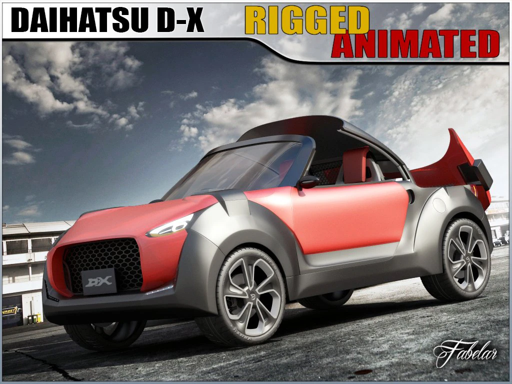 daihatsu dx concept 3D Model .c4d .max .obj .3ds .fbx .stl .blend