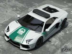 aventador dubai police 3D Model