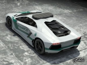 aventador dubai police 3D Модель
