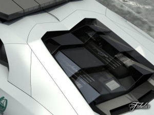 aventador dubai police 3D Модель