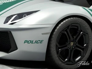 aventador dubai police 3D Model