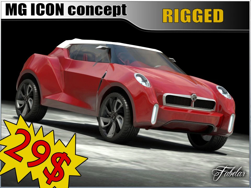 mg icon concept 3D Model .c4d .max .obj .3ds .fbx .stl .blend 
