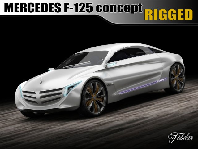 mercedes f125 concept Modèle 3D .c4d .max .obj .3ds .fbx .stl .blend 