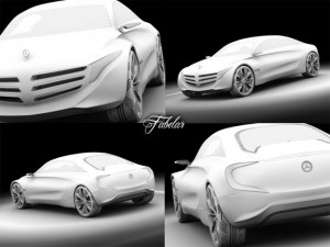 mercedes concept pack 2 3D Model